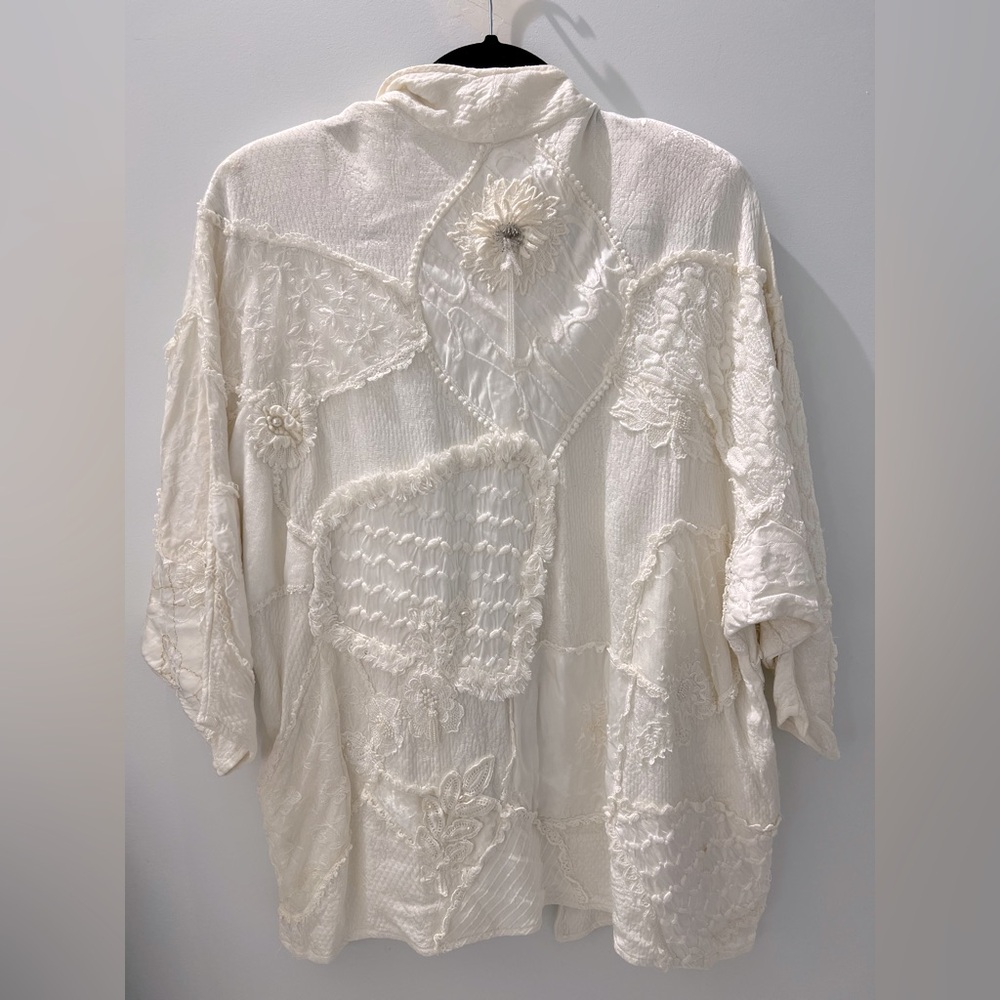 RARE Vintage Marnie Netz Knits Handlooms Kimono Bohemian Jacket - Picture 10 of 14